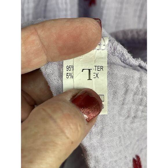 Women's Boho Dahlia Floral Embroidered Maxi Dress Pearl Island Color Size Large - Picture 9 of 10